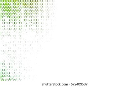 Light Green vector polygonal illustration, which consist of hexagons. Hexagonal design for your business. Creative geometric background in Origami style with gradient