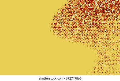 Light Green vector polygonal illustration, which consist of hexagons. Hexagonal pattern for your business design. Geometric background in Origami style with gradient. 