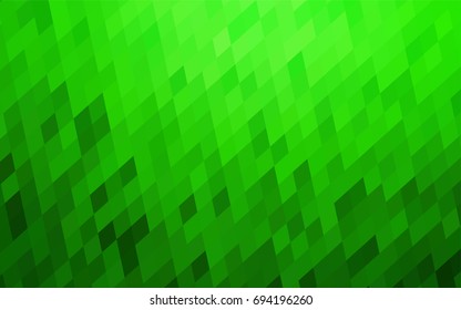Light Green vector polygonal illustration, which consist of rectangles. Rectangular pattern for your business design. Geometric background in Origami style with gradient. 