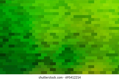 Light Green vector polygonal illustration, which consist of rectangles. Rectangular pattern for your business design. Geometric background in Origami style with gradient. 