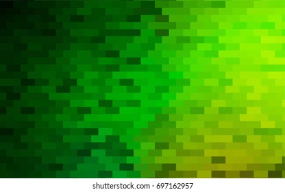 Light Green vector polygonal illustration, which consist of rectangles. Rectangular pattern for your business design. Geometric background in Origami style with gradient. 