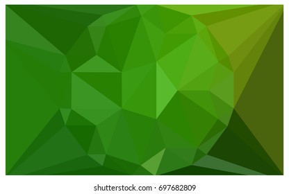 Light Green vector polygonal illustration, which consist of triangles with a gemstone in center. Triangular design of a huge diamond for your business. Creative geometric background of gems.