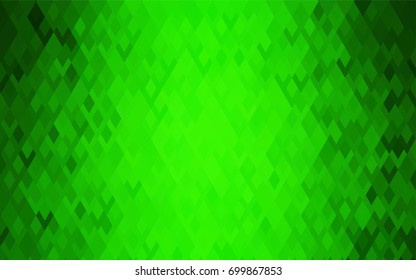 Light Green vector polygonal illustration consisting of rectangles. Rectangular design for your business. Creative geometric background in origami style with gradient.