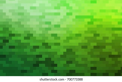 Light Green vector polygonal illustration consisting of rectangles. Rectangular design for your business. Creative geometric background in origami style with gradient.