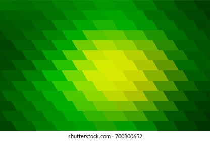 Light Green vector polygonal illustration consisting of rectangles. Rectangular design for your business. Creative geometric background in origami style with gradient.