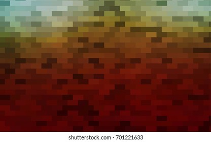 Light Green vector polygonal illustration, which consist of rectangles. Rectangular pattern for your business design. Geometric background in Origami style with gradient. 