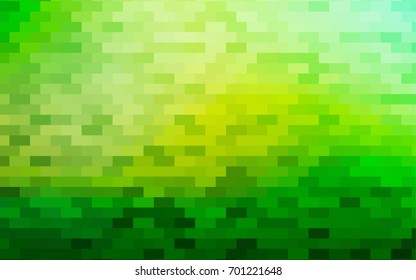 Light Green vector polygonal illustration, which consist of rectangles. Rectangular pattern for your business design. Geometric background in Origami style with gradient. 