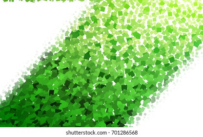 Light Green vector polygonal illustration, which consist of rectangles. Rectangular pattern for your business design. Geometric background in Origami style with gradient. 