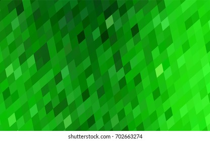 Light Green vector polygonal illustration consisting of rectangles. Rectangular design for your business. Creative geometric background in origami style with gradient.