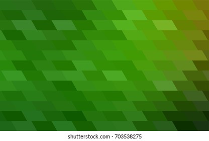 Light Green vector polygonal illustration consisting of rectangles. Rectangular design for your business. Creative geometric background in origami style with gradient.