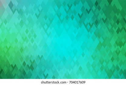 Light Green vector polygonal illustration consisting of rectangles. Rectangular design for your business. Creative geometric background in origami style with gradient.