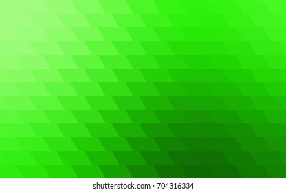 Light Green vector polygonal illustration, which consist of rectangles. Rectangular pattern for your business design. Geometric background in Origami style with gradient. 
