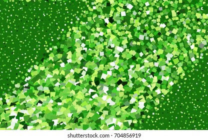 Light Green vector polygonal illustration, which consist of rectangles. Rectangular pattern for your business design. Geometric background in Origami style with gradient. 