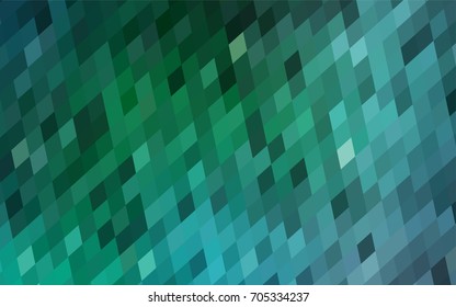 Light Green vector polygonal illustration, which consist of rectangles. Rectangular pattern for your business design. Geometric background in Origami style with gradient. 