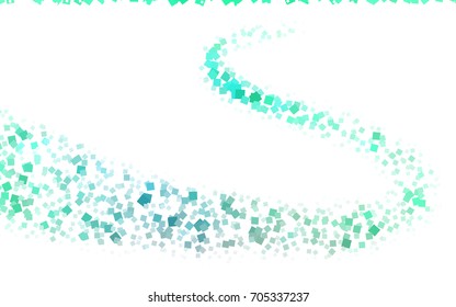 Light Green vector polygonal illustration consisting of rectangles. Rectangular design for your business. Creative geometric background in origami style with gradient.