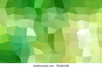 Light Green vector polygonal illustration, which consist of rectangles. Rectangular pattern for your business design. Geometric background in Origami style with gradient. 
