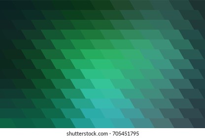 Light Green vector polygonal illustration consisting of rectangles. Rectangular design for your business. Creative geometric background in origami style with gradient.