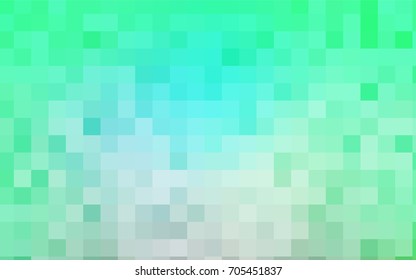 Light Green vector polygonal illustration consisting of rectangles. Rectangular design for your business. Creative geometric background in origami style with gradient.
