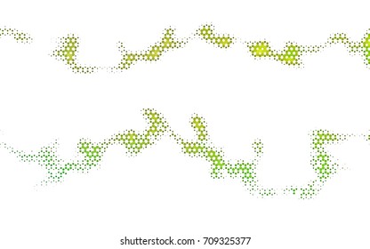 Light Green vector polygonal illustration, which consist of hexagons. Hexagonal pattern for your business design. Geometric background in Origami style with gradient. 