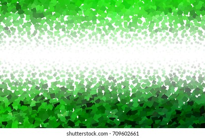 Light Green vector polygonal illustration, which consist of rectangles. Rectangular pattern for your business design. Geometric background in Origami style with gradient. 