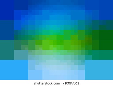 Light Green vector polygonal illustration, which consist of rectangles. Rectangular design for your business. Creative geometric background in Origami style with gradient