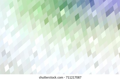 Light Green vector polygonal illustration, which consist of rectangles. Rectangular pattern for your business design. Geometric background in Origami style with gradient. 