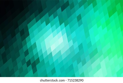 Light Green vector polygonal illustration, which consist of rectangles. Rectangular pattern for your business design. Geometric background in Origami style with gradient. 