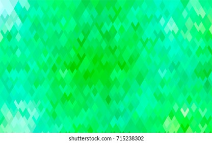 Light Green vector polygonal illustration consisting of rectangles. Rectangular design for your business. Creative geometric background in origami style with gradient.