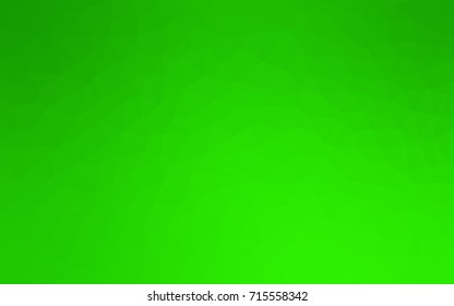 Light Green vector polygonal illustration, which consist of triangles. Triangular pattern for your business design. Geometric background in Origami style with gradient. 