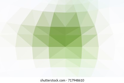 Light Green vector polygonal illustration, which consist of triangles. Triangular design for your business. Creative geometric background in Origami style with gradient