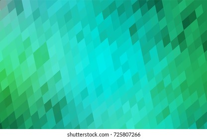 Light Green vector polygonal illustration consisting of rectangles. Rectangular design for your business. Creative geometric background in origami style with gradient.