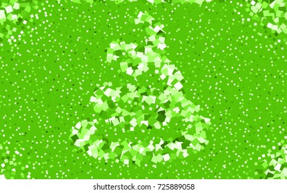 Light Green vector polygonal illustration, which consist of rectangles. Rectangular pattern for your business design. Geometric background in Origami style with gradient. 