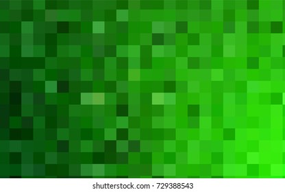 Light Green vector polygonal illustration, which consist of rectangles. Rectangular pattern for your business design. Geometric background in Origami style with gradient. 