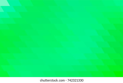 Light Green vector polygonal illustration consisting of rectangles. Rectangular design for your business. Creative geometric background in origami style with gradient.