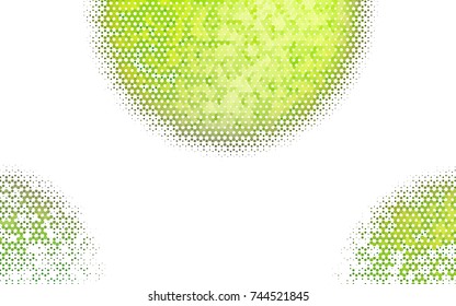 Light Green vector polygonal illustration, which consist of hexagons. Hexagonal pattern for your business design. Geometric background in Origami style with gradient. 