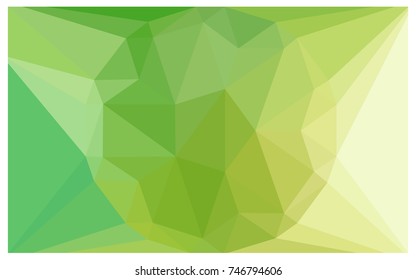 Light Green vector polygonal illustration, which consist of triangles with a gemstone in center. Triangular design of a huge diamond for your business. Creative geometric background of gems.