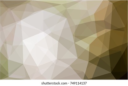 Light Green vector polygonal illustration, which consist of triangles. Triangular design for your business. Creative geometric background in Origami style with gradient