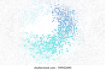 Light Green vector polygonal illustration consisting of rectangles. Rectangular design for your business. Creative geometric background in origami style with gradient.