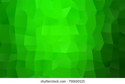 Light Green vector polygonal illustration, which consist of rectangles. Rectangular pattern for your business design. Geometric background in Origami style with gradient. 