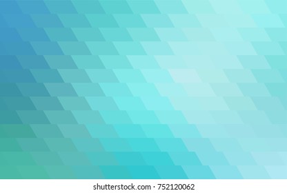 Light Green vector polygonal illustration, which consist of rectangles. Rectangular pattern for your business design. Geometric background in Origami style with gradient. 