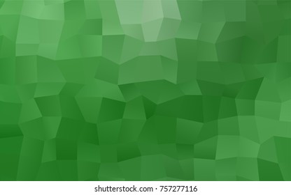 Light Green vector polygonal illustration consisting of rectangles. Rectangular design for your business. Creative geometric background in origami style with gradient.