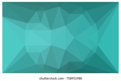 Light Green vector polygonal illustration, which consist of triangles with a gemstone in center. Triangular design of a huge diamond for your business. Creative geometric background of gems.