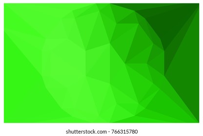 Light Green vector polygonal illustration, which consist of triangles with a gemstone in center. Triangular design of a huge diamond for your business. Creative geometric background of gems.