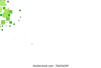 Light Green vector polygonal illustration consisting of rectangles. Rectangular design for your business. Creative geometric background in origami style with gradient.