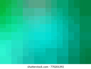 Light Green vector polygonal illustration, which consist of rectangles. Rectangular pattern for your business design. Geometric background in Origami style with gradient. 