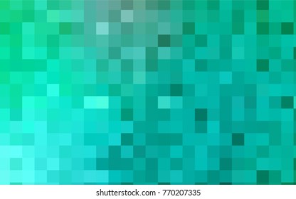 Light Green vector polygonal illustration, which consist of rectangles. Rectangular pattern for your business design. Geometric background in Origami style with gradient. 