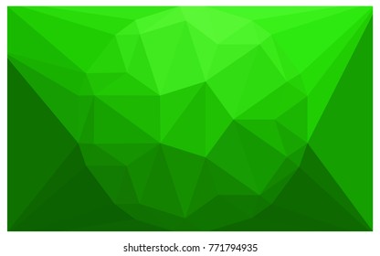 Light Green vector polygonal illustration, which consist of triangles with a gemstone in center. Triangular design of a huge diamond for your business. Creative geometric background of gems.