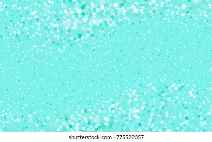 Light Green vector polygonal illustration, which consist of rectangles. Rectangular pattern for your business design. Geometric background in Origami style with gradient. 
