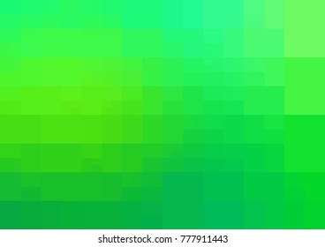 Light Green vector polygonal illustration, which consist of rectangles. Rectangular pattern for your business design. Geometric background in Origami style with gradient. 