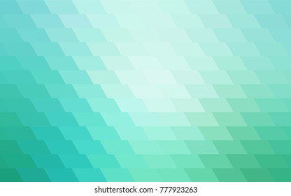 Light Green vector polygonal illustration, which consist of rectangles. Rectangular pattern for your business design. Geometric background in Origami style with gradient. 